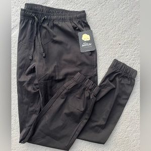 Black jogger scrub pants